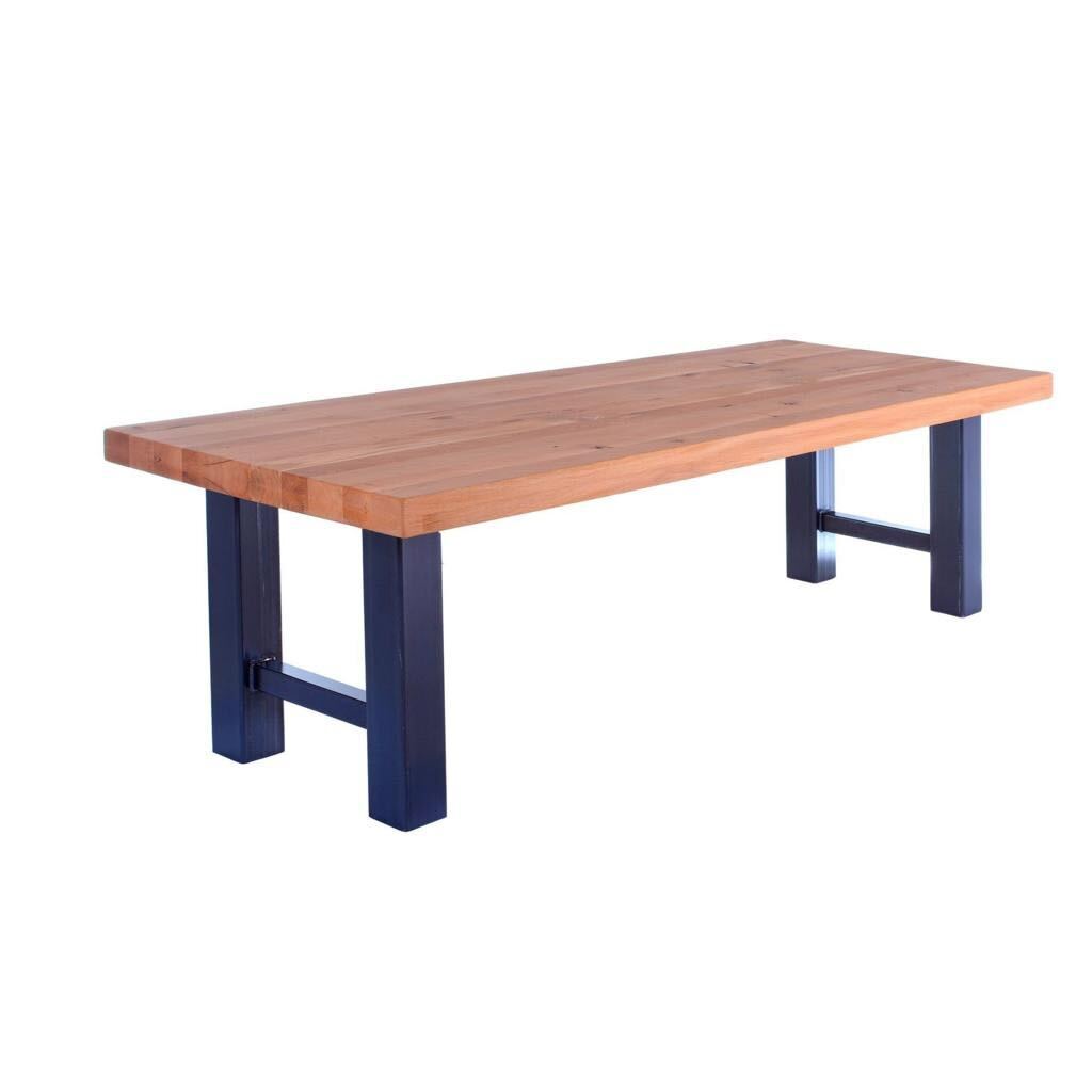 Cian Reclaimed Oak Wood Dining Table & Cast Iron Legs