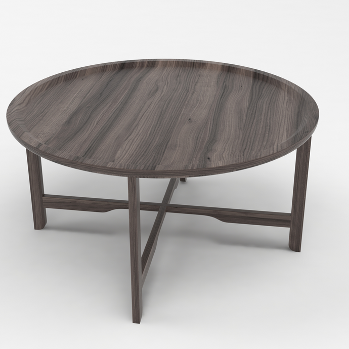 Ginny Dark Oak Circular 6 Seater Dining Table